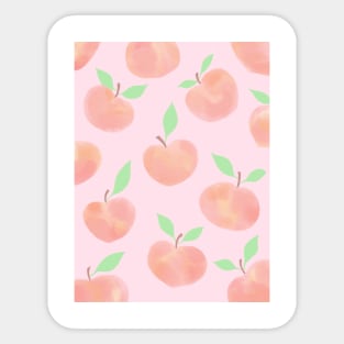 Pink Summer Peaches Sticker